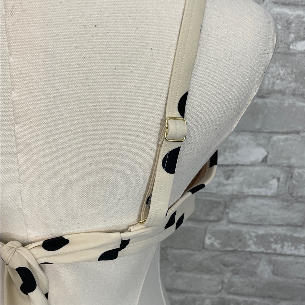 Kona Sol Cream and Black Polka Dot Bikini Top Swimwear - Picture 3 of 6